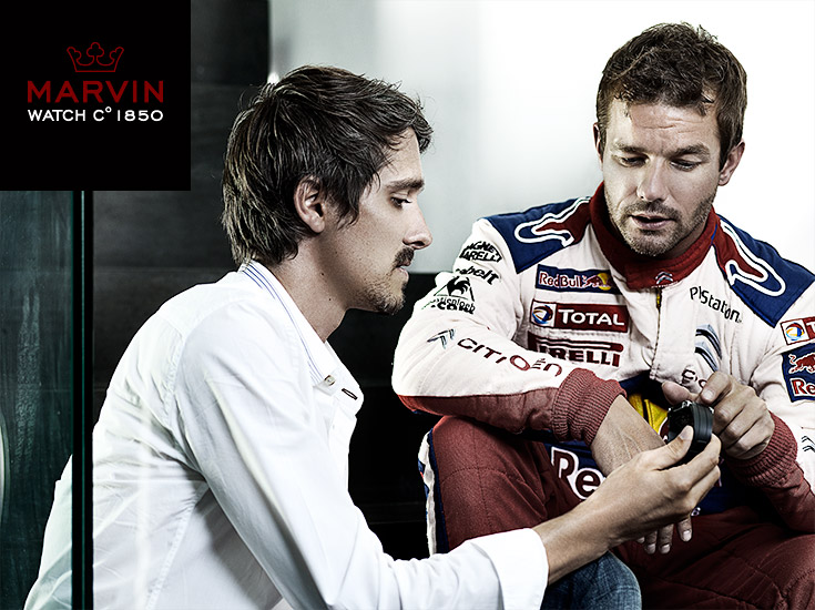 Retouche Sébastien Loeb pour Marvin Watches