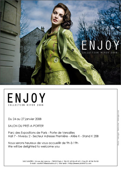 Carton d'invitation Enjoy