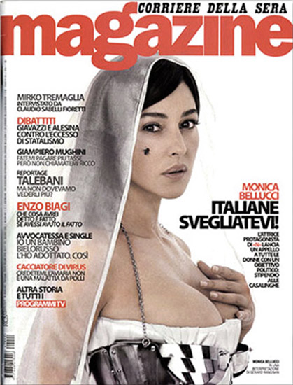 Retouche Corriere Della Sera - Monica Bellucci