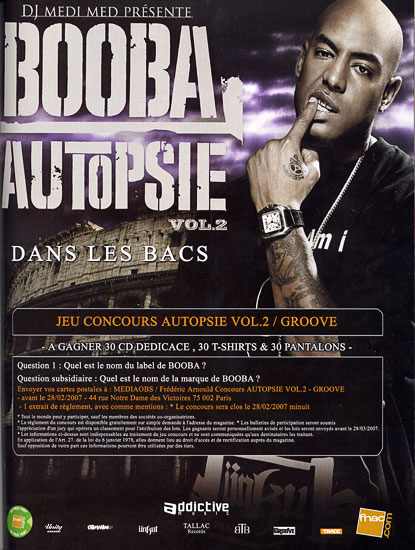 Retouche Groove - Publicité Booba