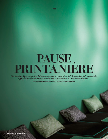 L'Officiel Hommes Maroc - Édito Pause Printanière