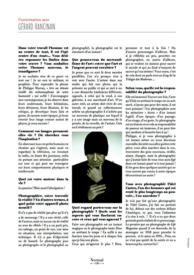 Retouche Normal n°5 - Interview et photos