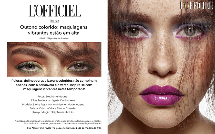 Retouche L'Officiel Brazil - Édito Beleza