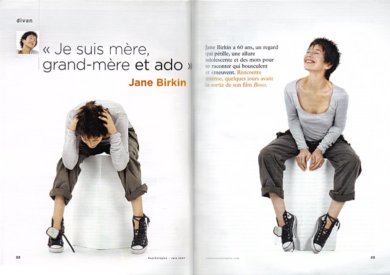 Retouche Psychologies - Jane Birkin