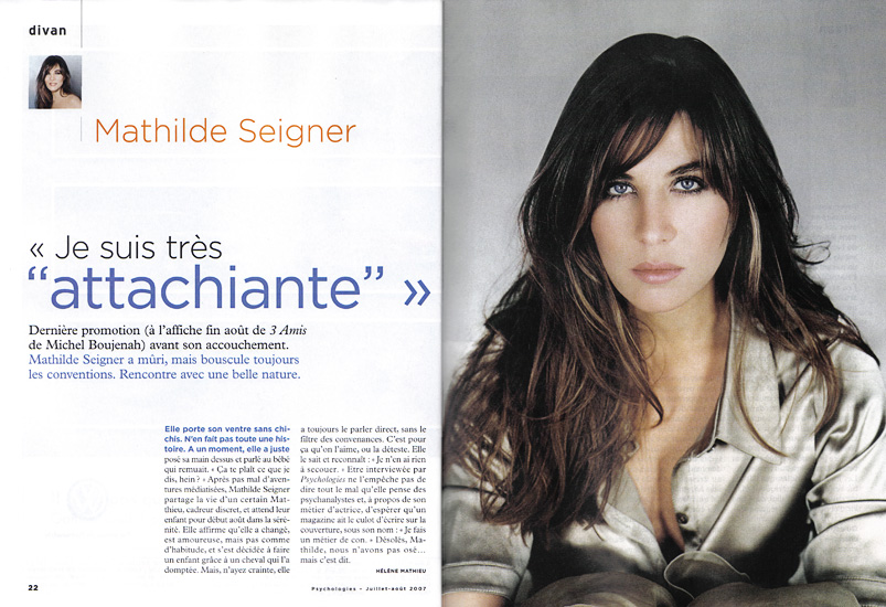 Retouche Psychologies - Mathilde Seigner