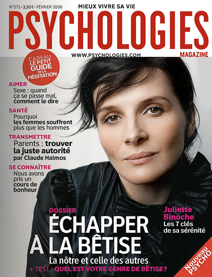 Retouche Psychologies - Juliette Binoche