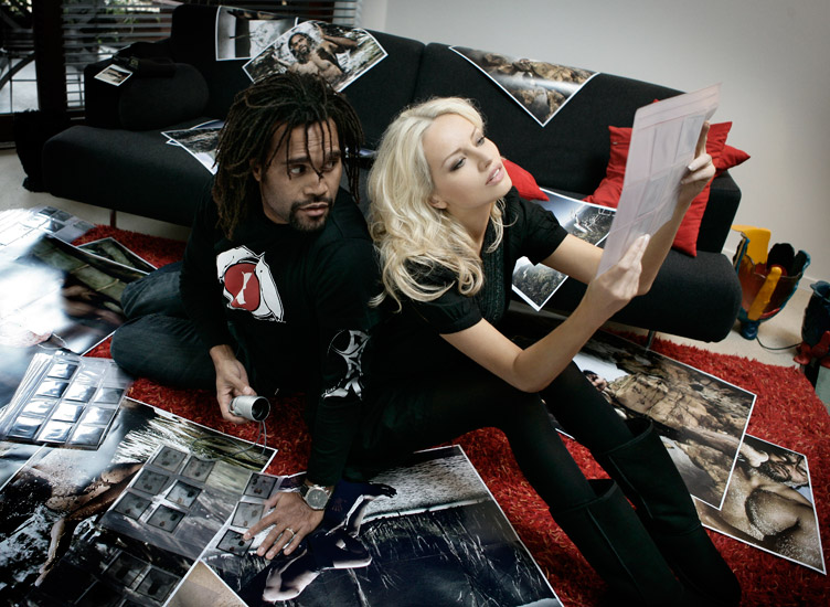 Retouche Christian et Adriana Karembeu