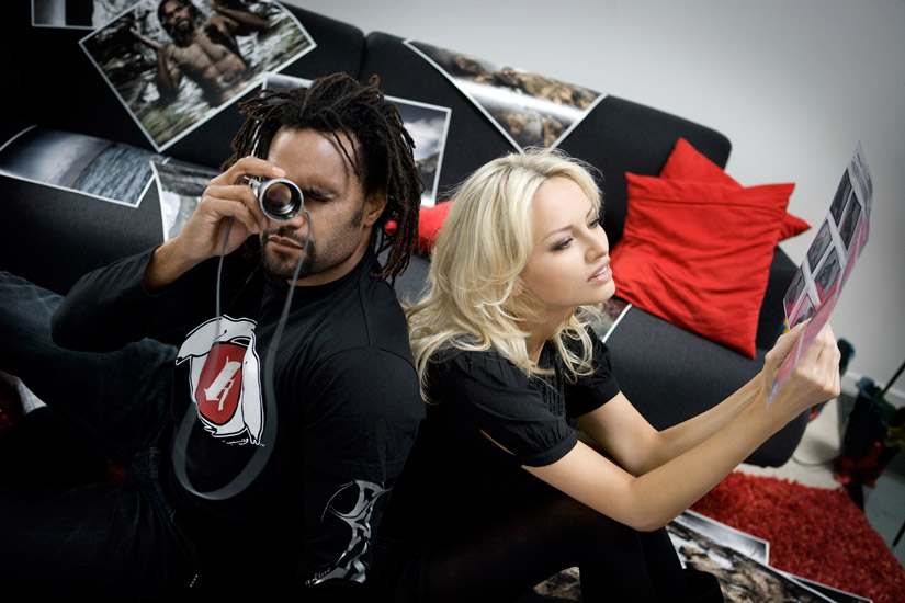 Retouche Christian et Adriana Karembeu