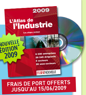 L'Atlas de l'industrie 2009 - Nouvelle &eacute;dition - Frais de port offerts jusqu'au 15/06/2009