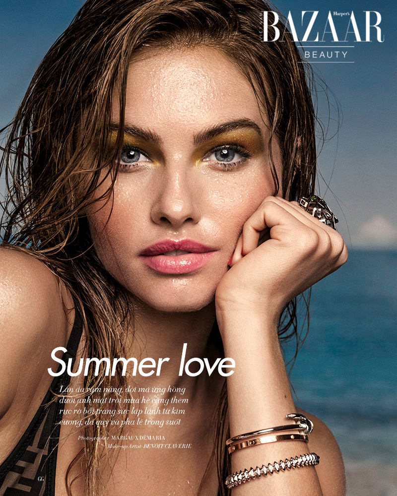 Retouche beaut&eacute; Harper's Bazaar Thylane